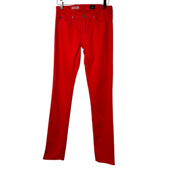 AG ADRIANA GOLDSCMIED CIGARETTE LEG JEANS THE STILT ORANGE SIZE 26R - Picture 1 of 5